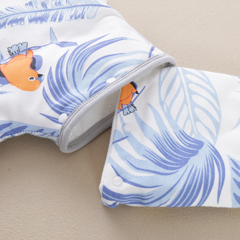 Guļammaiss zīdaiņiem un bērniem | Karikatūru raksts | Audums no 95% kokvilnas | Antibakteriāla piepildījuma ar nemainīgu temperatūru | Noņemami piedurknēm | Metāla rāvējslēdzējs