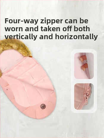 Cocoon stila bērnu miega somiņa ratiņiem, flaneļa ārpuse, poliestera pildījums, samta kokvilnas pildījums, antibakteriāls