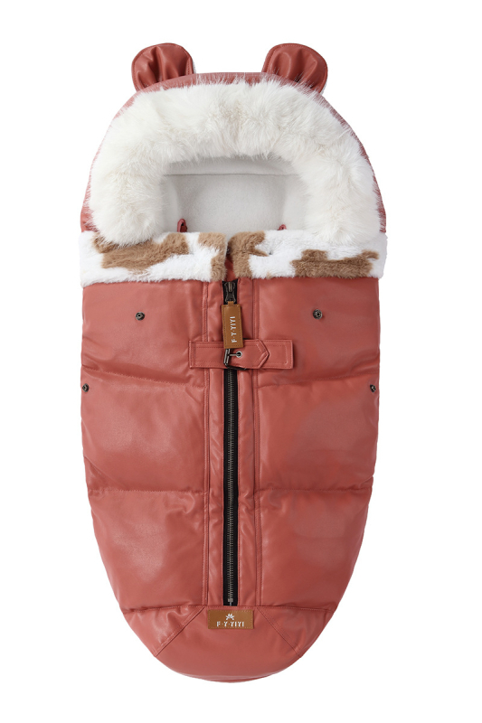 Kokona stila bērnu gulēšanas soma ratiņiem, bieza izolācija, flaneles odere, pildījums no zīdaiņu kokvilnas, metāla rāvējslēdzējs, ziemai, pavasarim un rudens sezonai, zīdaiņiem un bērniem līdz 3 gadu vecumam