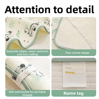 Лятно спално килимче за бебета, дишаща ice silk материя, детски мат за деца на възраст 0–14 години