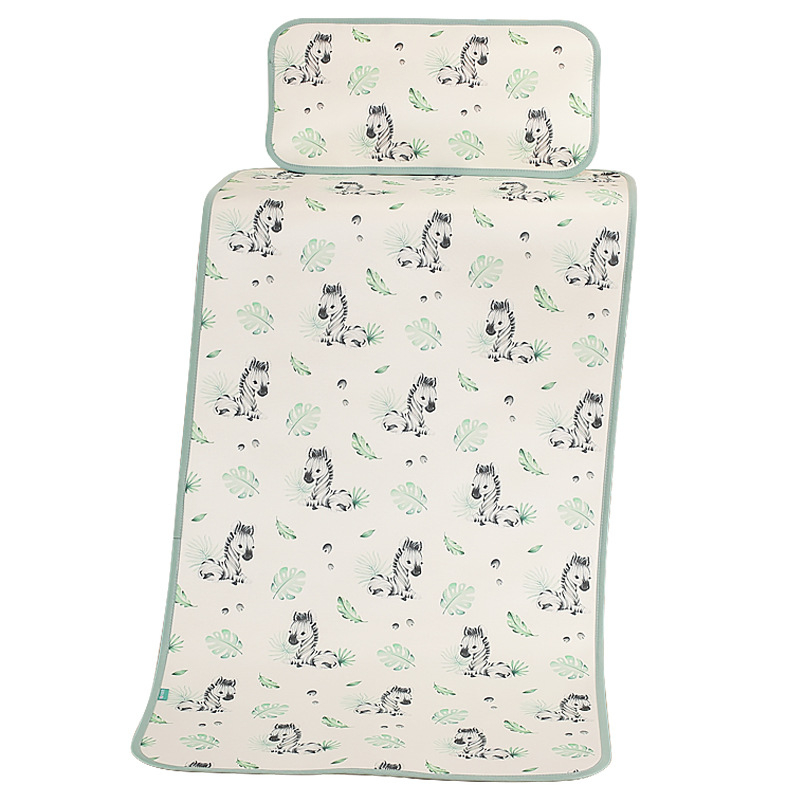 Лятно спално килимче за бебета, дишаща ice silk материя, детски мат за деца на възраст 0–14 години