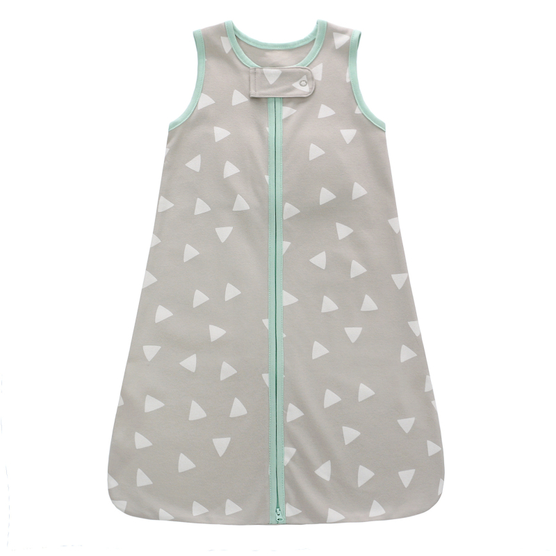 Zīdaiņu guļammaiss, vestes stilā, Miracle zīmols, ārējais materiāls 100% kokvilna, pildījums un oderes kokvilna, rāvējslēdzējs nylons, druka, piemērots vasarai, pavasarim un rudenim, zīdaiņiem 0–1 gads.