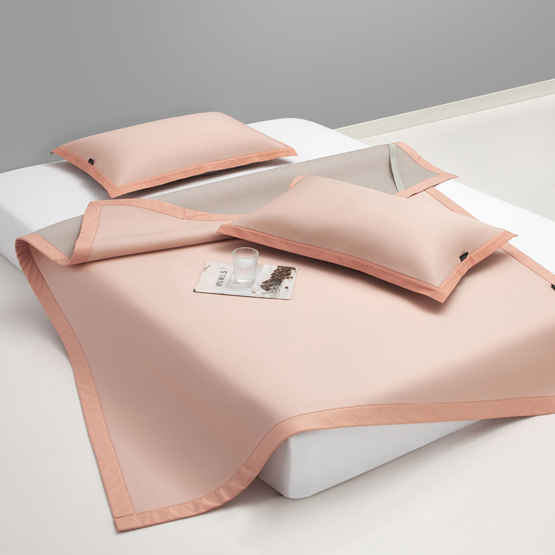 Ice silk viskoos mattide komplekt, jacquard kudumine, kokkupandav, masinapesu