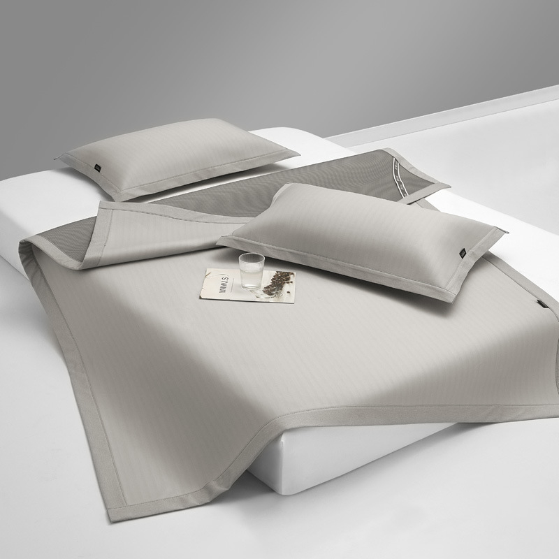 Ice silk viskoos mattide komplekt, jacquard kudumine, kokkupandav, masinapesu