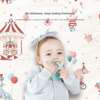 Детска мат за спане — целулоза + полиестер, за деца 2–3 години, персонализирано производство, подходяща за частна марка