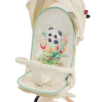 Мат за количка за новородено – Ice Silk, летен дишащ и потабсорбиращ подложка за седалката на бебето