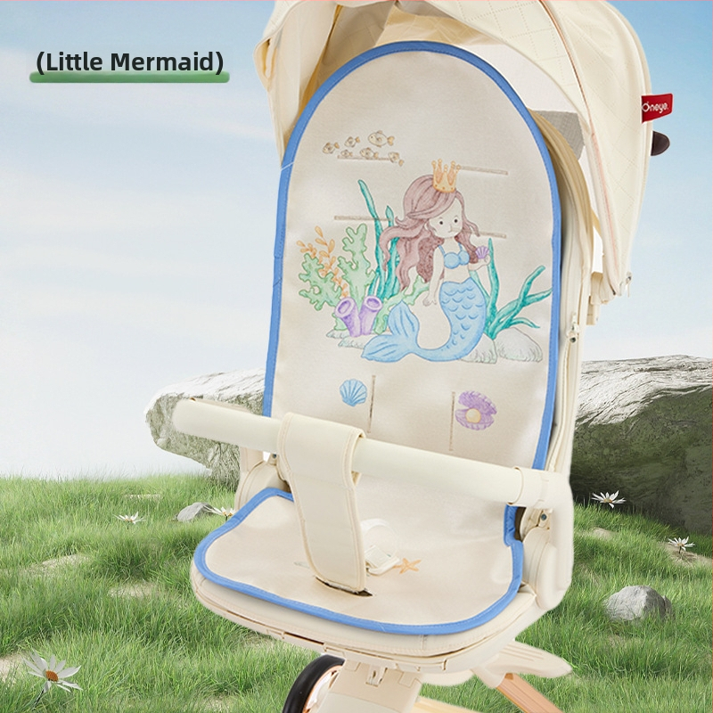 Мат за количка за новородено – Ice Silk, летен дишащ и потабсорбиращ подложка за седалката на бебето