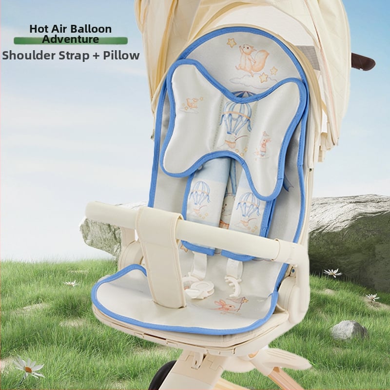 Мат за количка за новородено – Ice Silk, летен дишащ и потабсорбиращ подложка за седалката на бебето