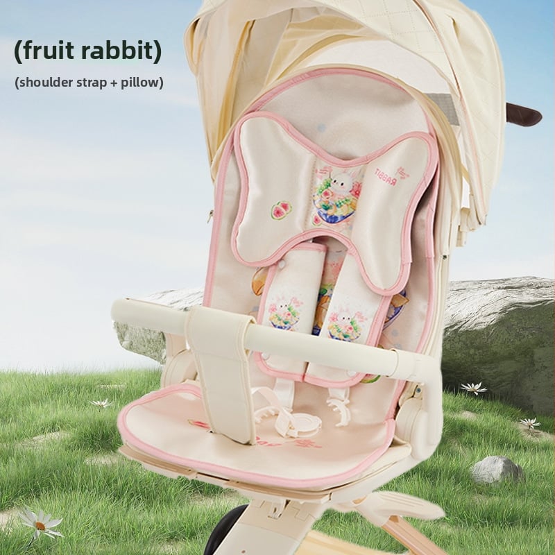 Мат за количка за новородено – Ice Silk, летен дишащ и потабсорбиращ подложка за седалката на бебето