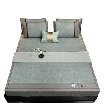 Ice Silk ja rattan mattide komplekt tikitud, kokkupandav, modernne minimalistlik stiil, kohandatav