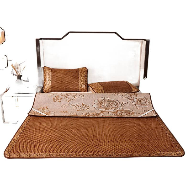 Ice Silk Mat komplekt – sünteetiline kiud, tikandiga kudumine, kaasaegne minimalistlik stiil