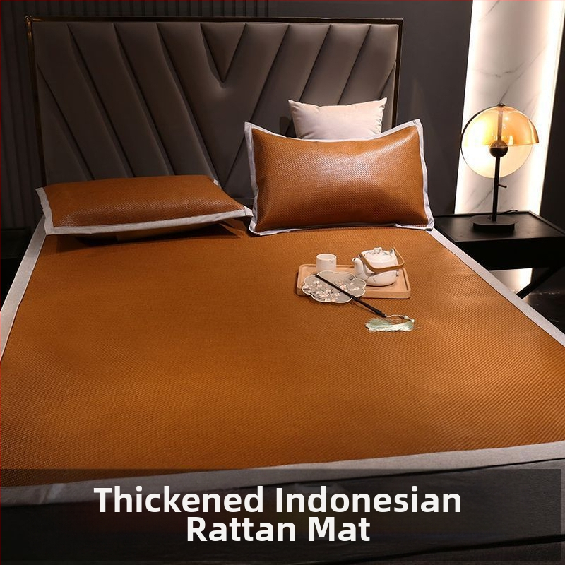 Ice Silk Mat komplekt – sünteetiline kiud, tikandiga kudumine, kaasaegne minimalistlik stiil