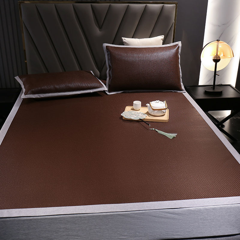 Ice Silk Mat komplekt – sünteetiline kiud, tikandiga kudumine, kaasaegne minimalistlik stiil