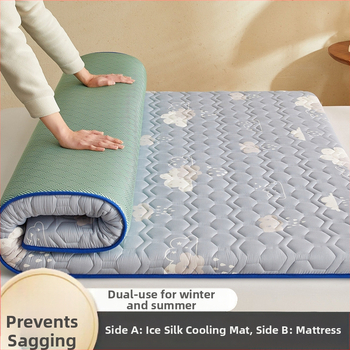 Kahekülgne pehme voodimatt, Jacquard-kude, Ice Silk Mat, Keemilised kiud, Modernne minimalistlik stiil