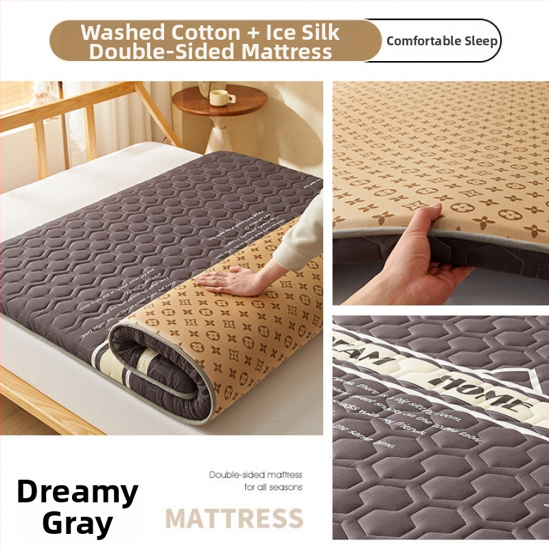 Kahekülgne pehme voodimatt, Jacquard-kude, Ice Silk Mat, Keemilised kiud, Modernne minimalistlik stiil