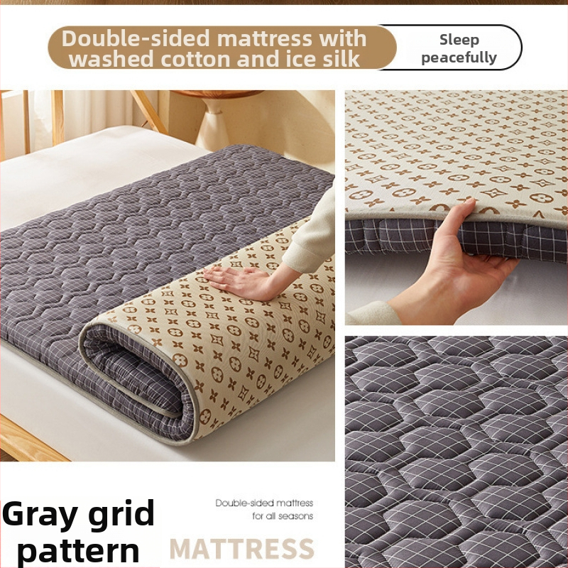 Kahekülgne pehme voodimatt, Jacquard-kude, Ice Silk Mat, Keemilised kiud, Modernne minimalistlik stiil