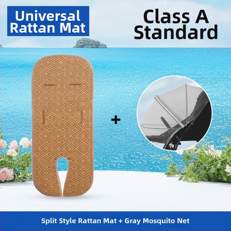 Мат за детска количка и столче за хранене - дишащи бамбукови влакна, антихлъзгаща повърхност, за бебета