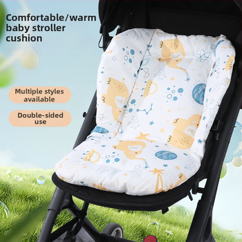 Памучна възглавничка за детска количка и столче за хранене, всички сезони, подходяща за деца на възраст 1–2 години, съвместима с повечето колички