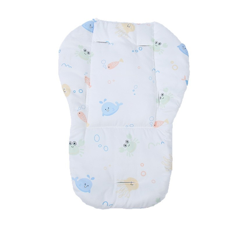 Памучна възглавничка за детска количка и столче за хранене, всички сезони, подходяща за деца на възраст 1–2 години, съвместима с повечето колички