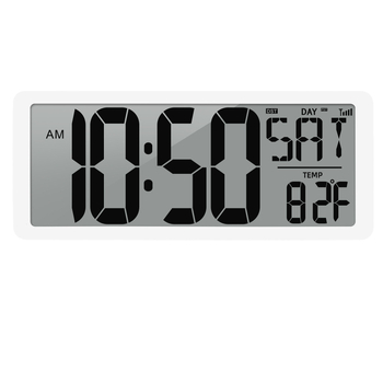 Radio-upravljani budilnik s digitalnim LCD zaslonom, funkcija odgađanja, odbrojavanje, kalendar s prikazom dana, tjedna i mjeseca