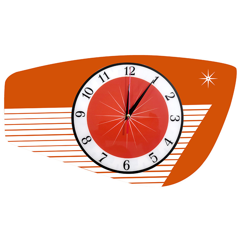 Nordijski kružni zidni sat s drvenim kućištem, PVC brojčanik, Seagull 2028 elektromotor, baterijsko napajanje, jednostrana, pogodan za dnevni boravak, spavaću sobu, ured