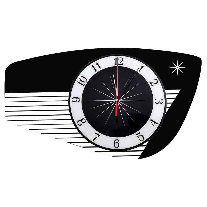Nordijski kružni zidni sat s drvenim kućištem, PVC brojčanik, Seagull 2028 elektromotor, baterijsko napajanje, jednostrana, pogodan za dnevni boravak, spavaću sobu, ured