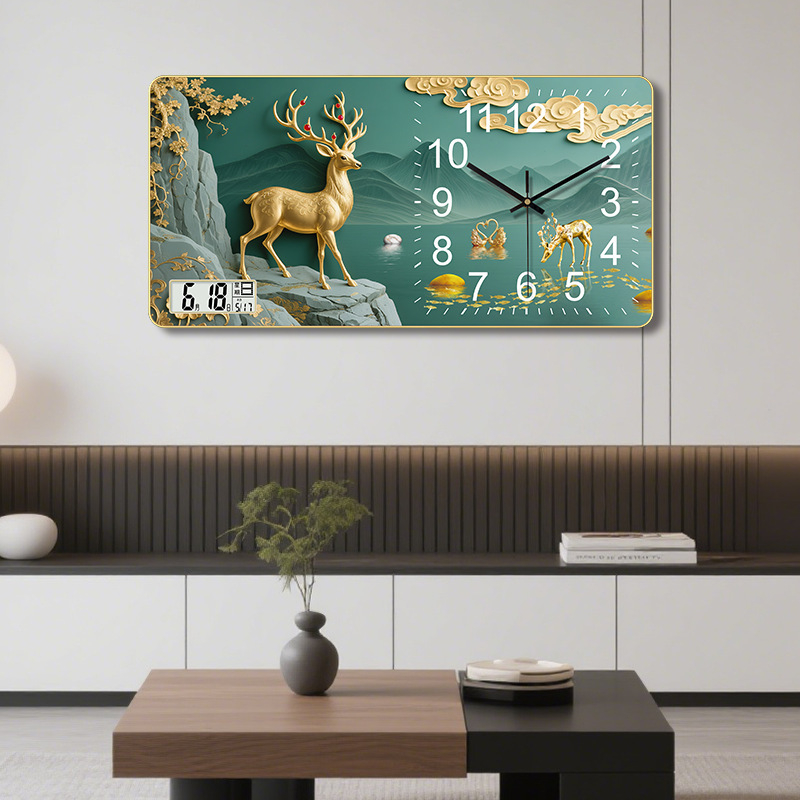 Fali óra örök kalendárummal 2025, vitorlás motívummal, numerikus kijelző, sima másodperc-mozgás, száraz elemű