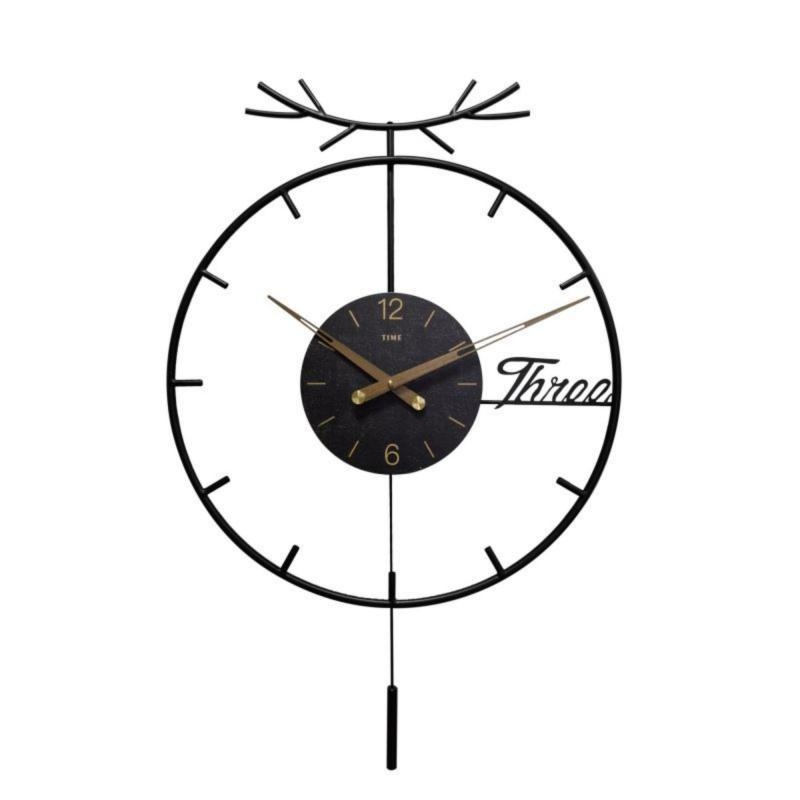 Falióra vasból készült, művészi vas-dizájnnal, egyetlen gyűrűvel, lengő mechanizmussal, téglalap alakú fém számlappal, akkumulátoros működés, sima másodperc-mozgás — Chi Fan Poetry