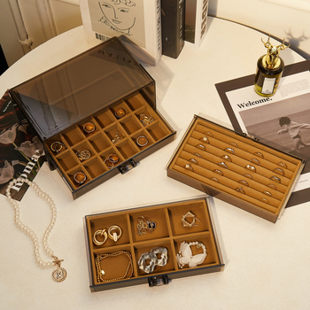 Višestruka kutija za nakit s ladicama, ABS materijal, čvrsta konstrukcija, bez prilagodbe