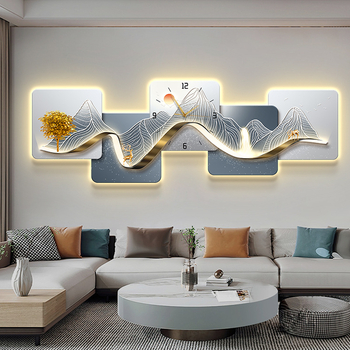 Fali óra – téglalap alakú, fa számlap, elemes működtetés, suhanó másodpercmutató, modern minimalista dizájn