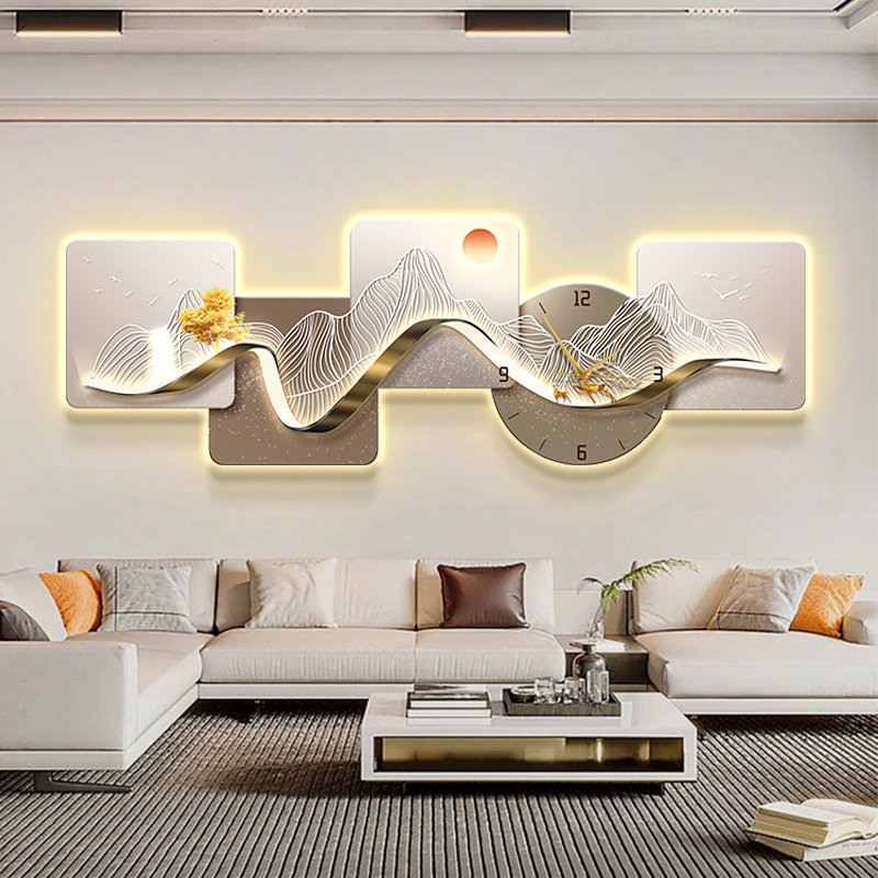 Fali óra – téglalap alakú, fa számlap, elemes működtetés, suhanó másodpercmutató, modern minimalista dizájn