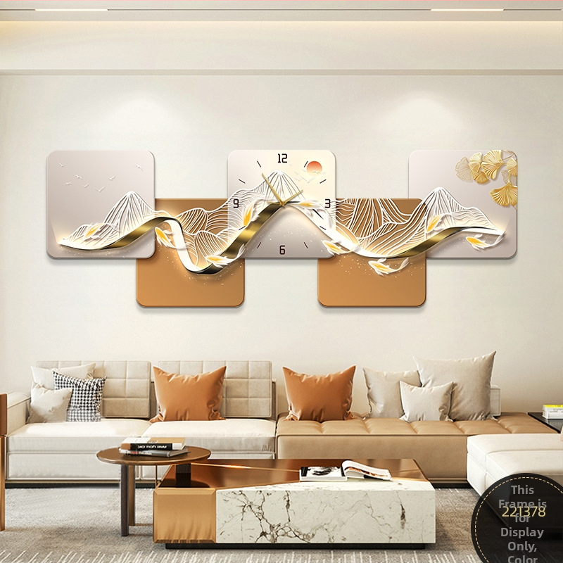 Fali óra – téglalap alakú, fa számlap, elemes működtetés, suhanó másodpercmutató, modern minimalista dizájn