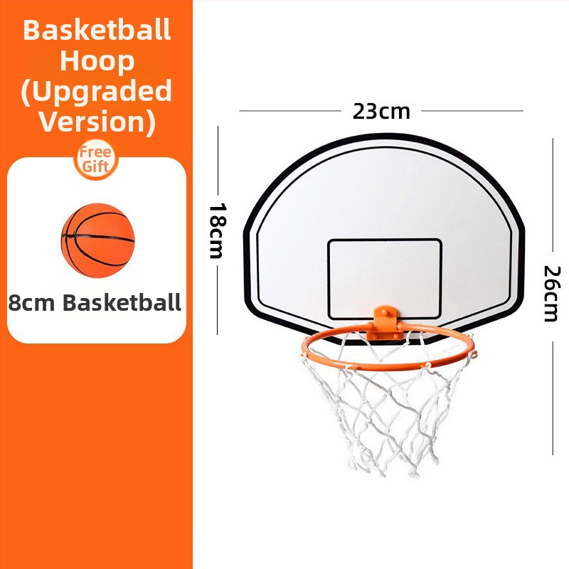 Coș de baschet pentru copii, interior, de agățat, din plastic, fără găuri, ușor 110–190 g, potrivit pentru baschet, fotbal și volei