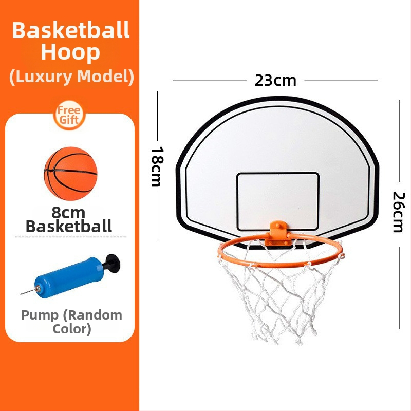 Coș de baschet pentru copii, interior, de agățat, din plastic, fără găuri, ușor 110–190 g, potrivit pentru baschet, fotbal și volei