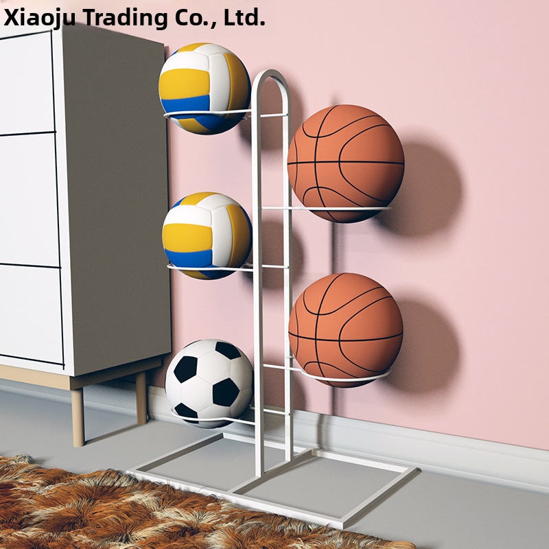 Raft de depozitare mingi Xiaoju – suport de podea pentru mingi de baschet și alte sporturi