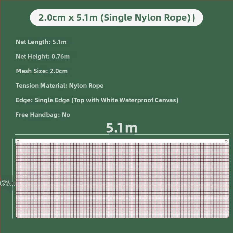 Wei Yan standardna badminton mreža, polipropilen, sklopiva, prijenosna, za unutarnje i vanjske natjecanje