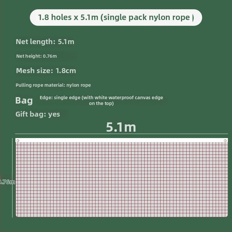 Wei Yan standardna badminton mreža, polipropilen, sklopiva, prijenosna, za unutarnje i vanjske natjecanje