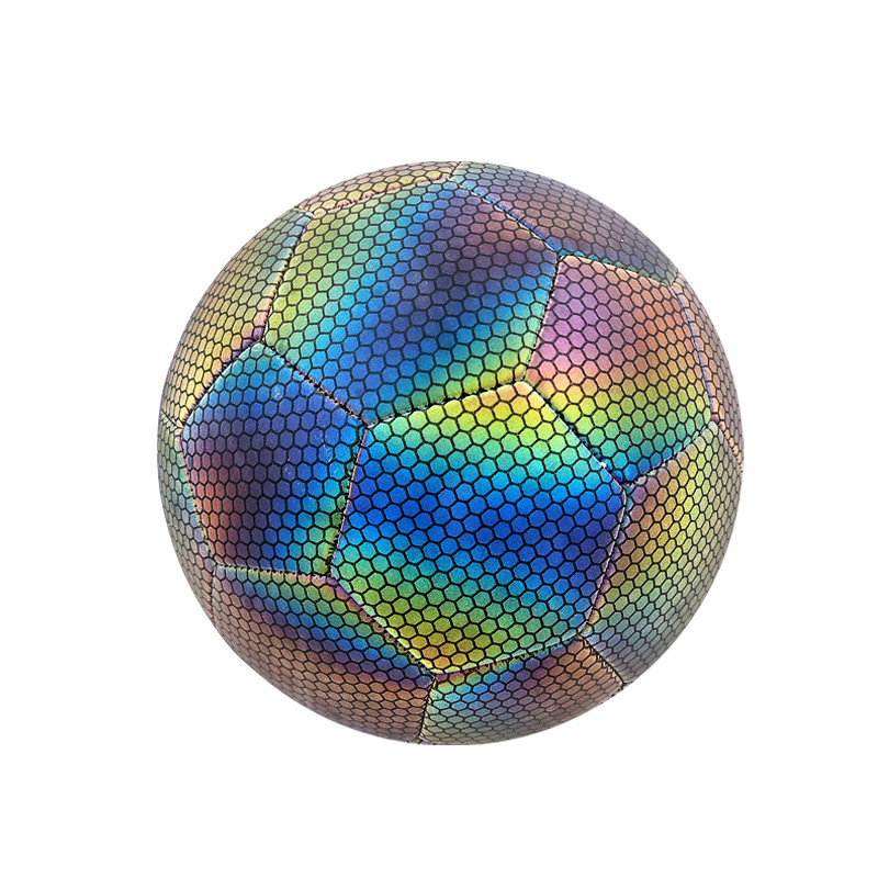 TPU jalgpall, masinõmblus, helendav fluorestseeruv ja peegeldav pind, kohandatud logo