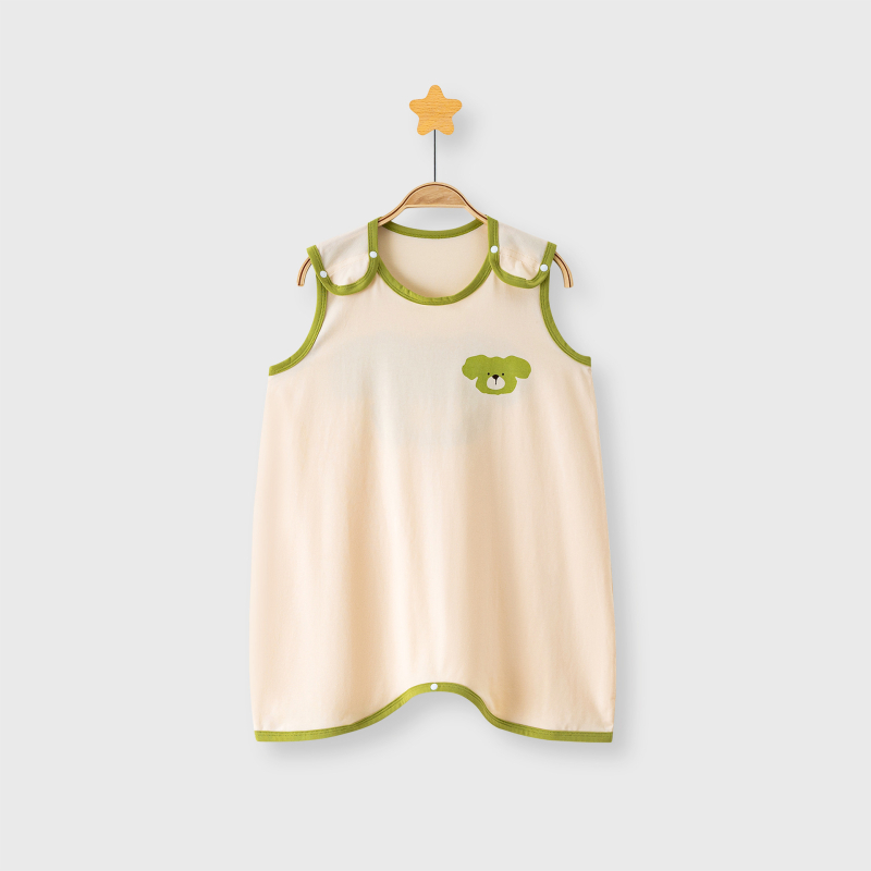 Bērnu vasaras miega somas 3–8 gadiem, kokvilnas audums 95%+, iekšējā daļa un pildījums no kokvilnas, karikatūras raksts, antibakteriāls, bez piedurknēm