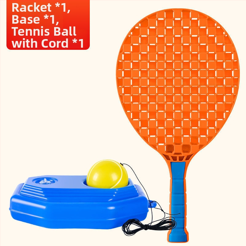 Tenisa treneris – interaktīva rotaļa ar virknes atgriešanos, komplekts tenisa raketēm iesācējiem, no plastmasas
