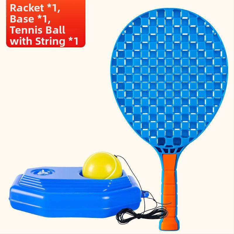 Tenisa treneris – interaktīva rotaļa ar virknes atgriešanos, komplekts tenisa raketēm iesācējiem, no plastmasas