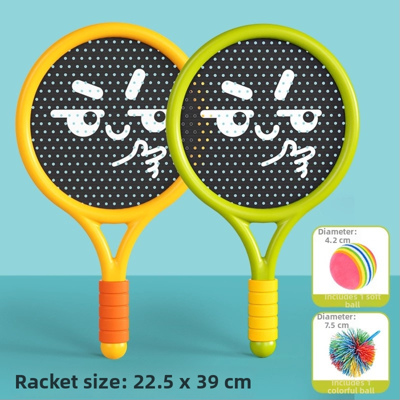 Bērnu tenisa rakete lēcienam — iekšējie sporta veidi, ģimenes spēle, ārējai apmācībai komplekts, kods F99t58s8ss87m6, Materiāls: zīda zieds, Kategorija: Teniss