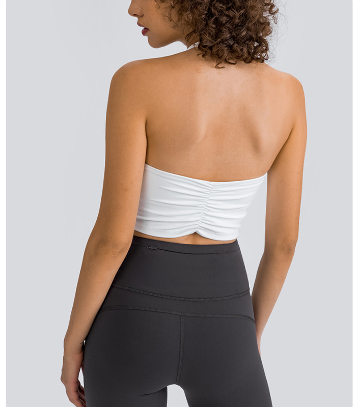 Jaunietēm paredzēts augstas intensitātes sieviešu sporta krūšturis, haltera kakls, muguras triecienizturīgs, galvenais materiāls: 80% nālons, oderējums: 20% spandekss, pilns kauss, plāns formējošs kauss, stipras dubultās siksnas