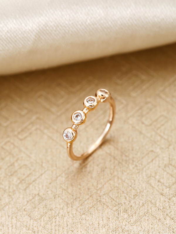 Nosni klip s cirkonima, bez piercinga, jednostavan ženski stil, geometrijski dizajn, bakrena podloga, elektropaliranje, Princeza serija