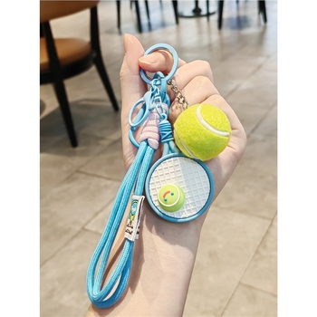 Teniso raketės raktų pakabukas — kūrybingas metalinis pakabukas, Jebeni