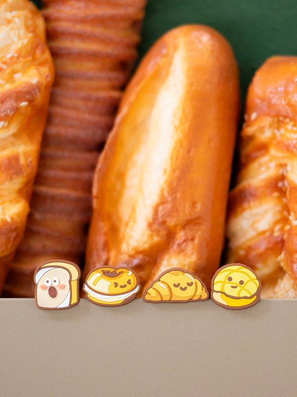 Amortizator de vibrații pentru rachetă de tenis, design cartoon cu temă pâine, ediție limitată (Categorie produs: amortizator; Sporturi aplicabile: Altele; Scenarii de utilizare: Altele; Marca: Altele)