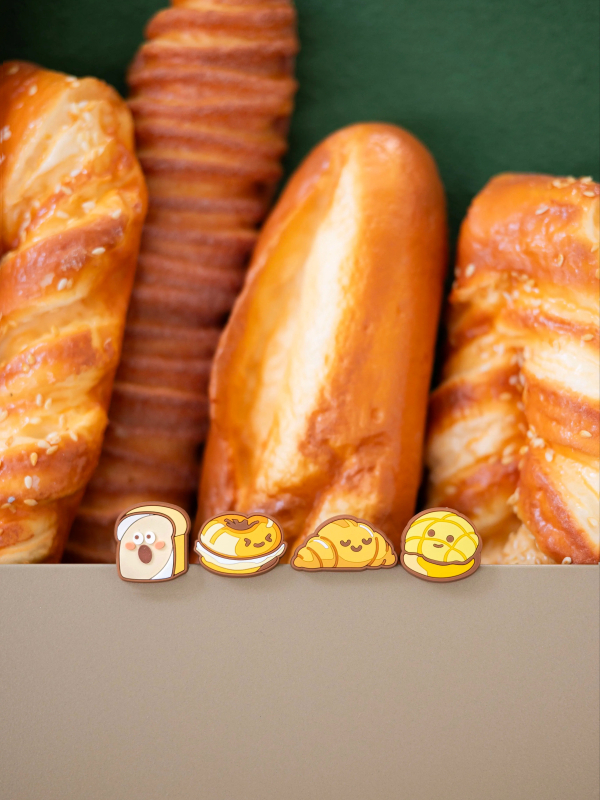 Amortizator de vibrații pentru rachetă de tenis, design cartoon cu temă pâine, ediție limitată (Categorie produs: amortizator; Sporturi aplicabile: Altele; Scenarii de utilizare: Altele; Marca: Altele)