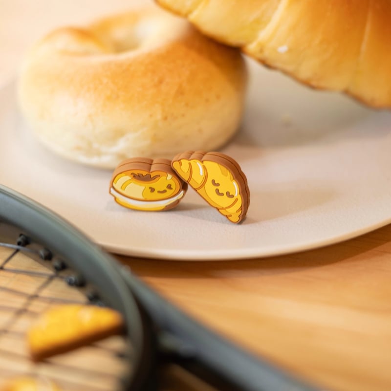 Tenisa raketes vibrāciju amortizators, karikatūras maizes tēmas silikona, ierobežots izdevums (Produkta kategorija: vibrāciju amortizators; Piemērojams sports: Cits; Piemērojuma scenāriji: Cits; Zīmols: Cits)