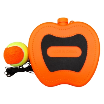 Vienintelis teniso treniruoklis savarankiškoms treniruotei su linijos kamuolio atspindžiu, pagrindas su gumos juosta, HDPE konstrukcija, Mingyi Brothers