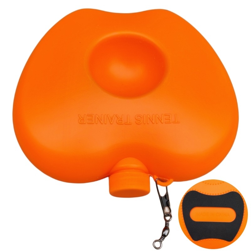 Vienintelis teniso treniruoklis savarankiškoms treniruotei su linijos kamuolio atspindžiu, pagrindas su gumos juosta, HDPE konstrukcija, Mingyi Brothers